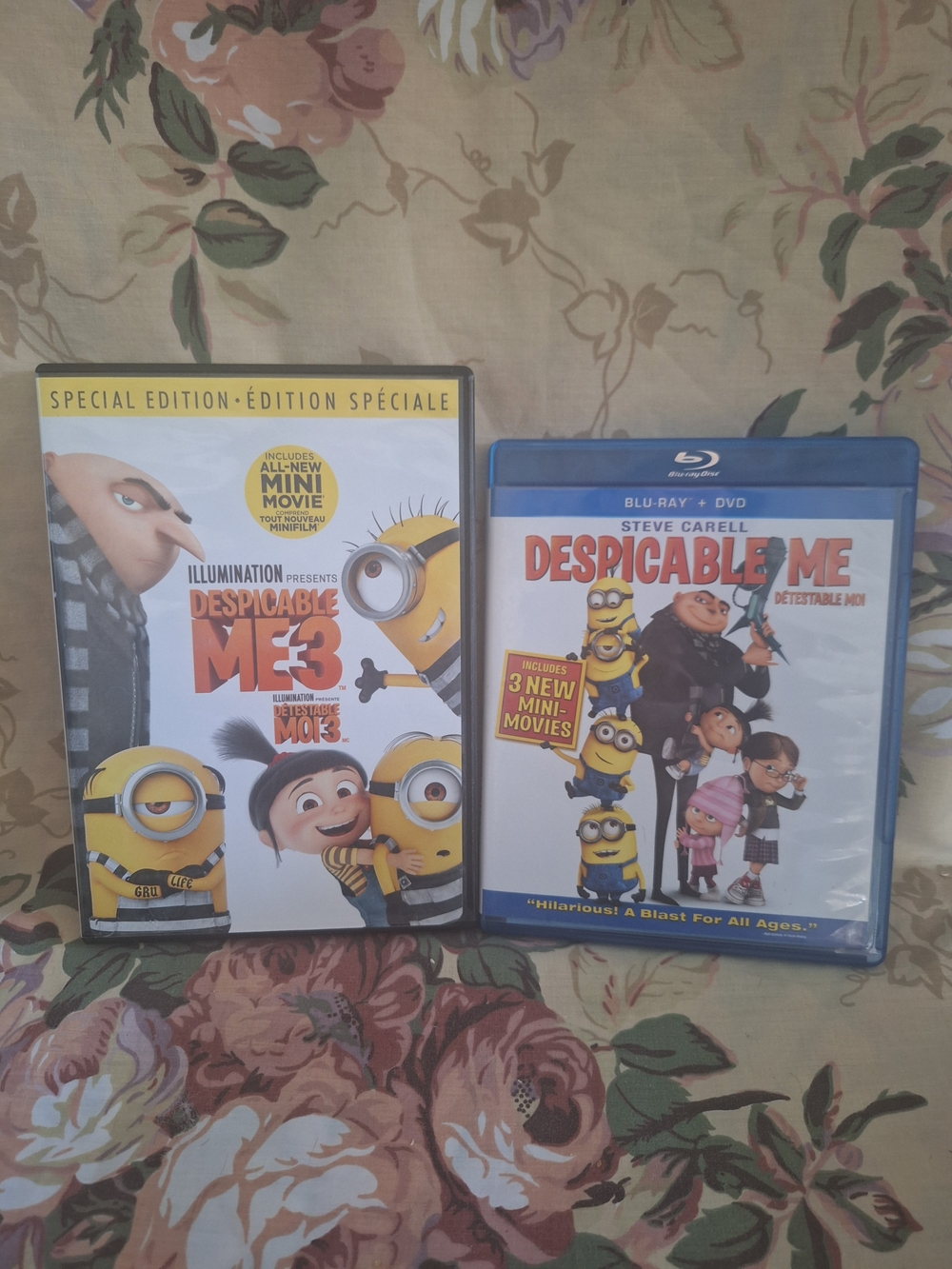 Despicable Me 3/DVD Blu-ray Movie Bundle - Yellow Minions Artwork